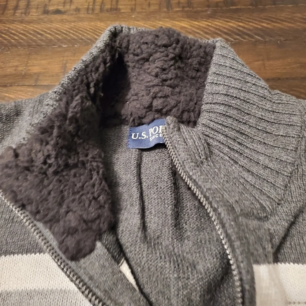 US‎ Polo Assn Sherpa Collar 1/4 Zip Sweater